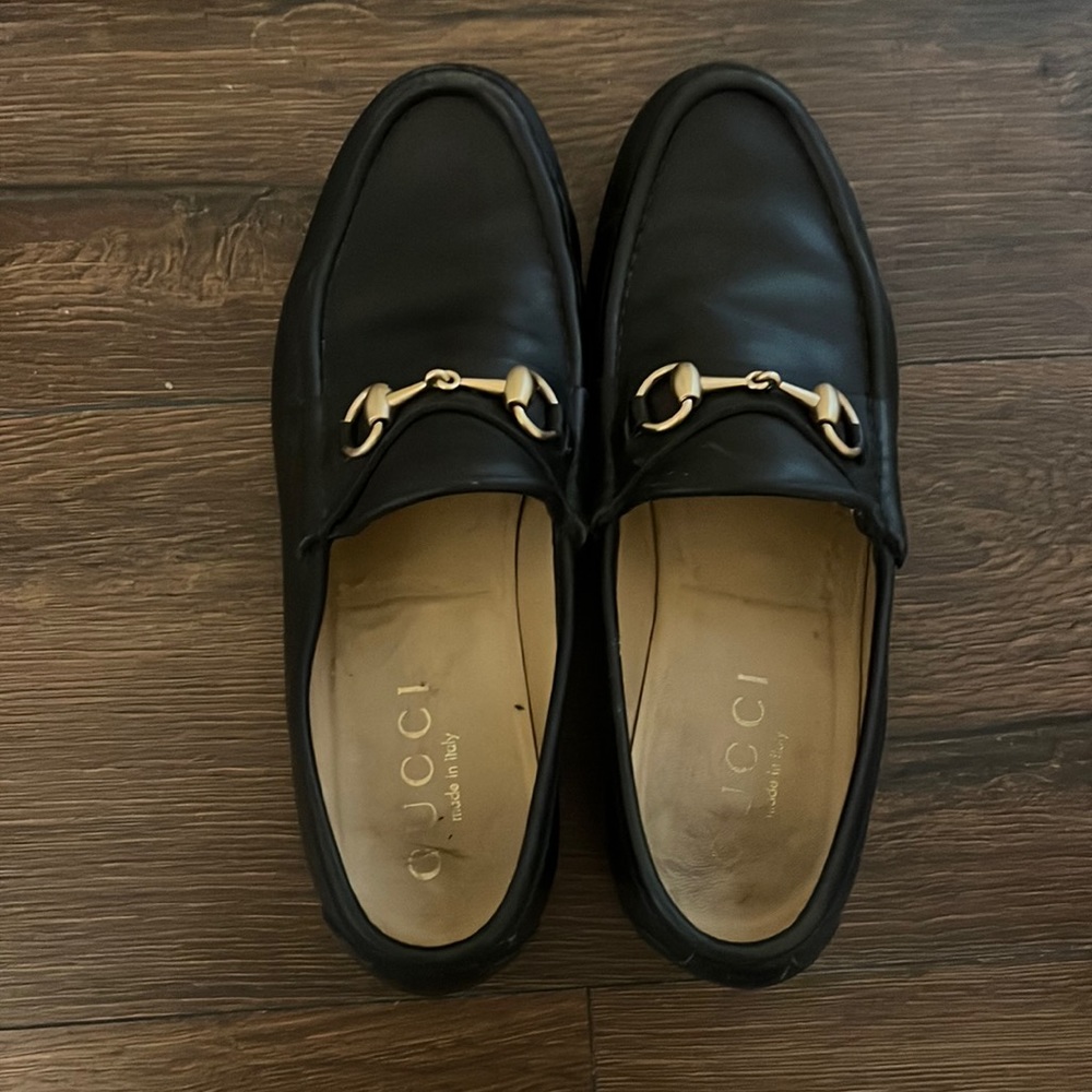 Gold bit Gucci Loafers 8 1/2